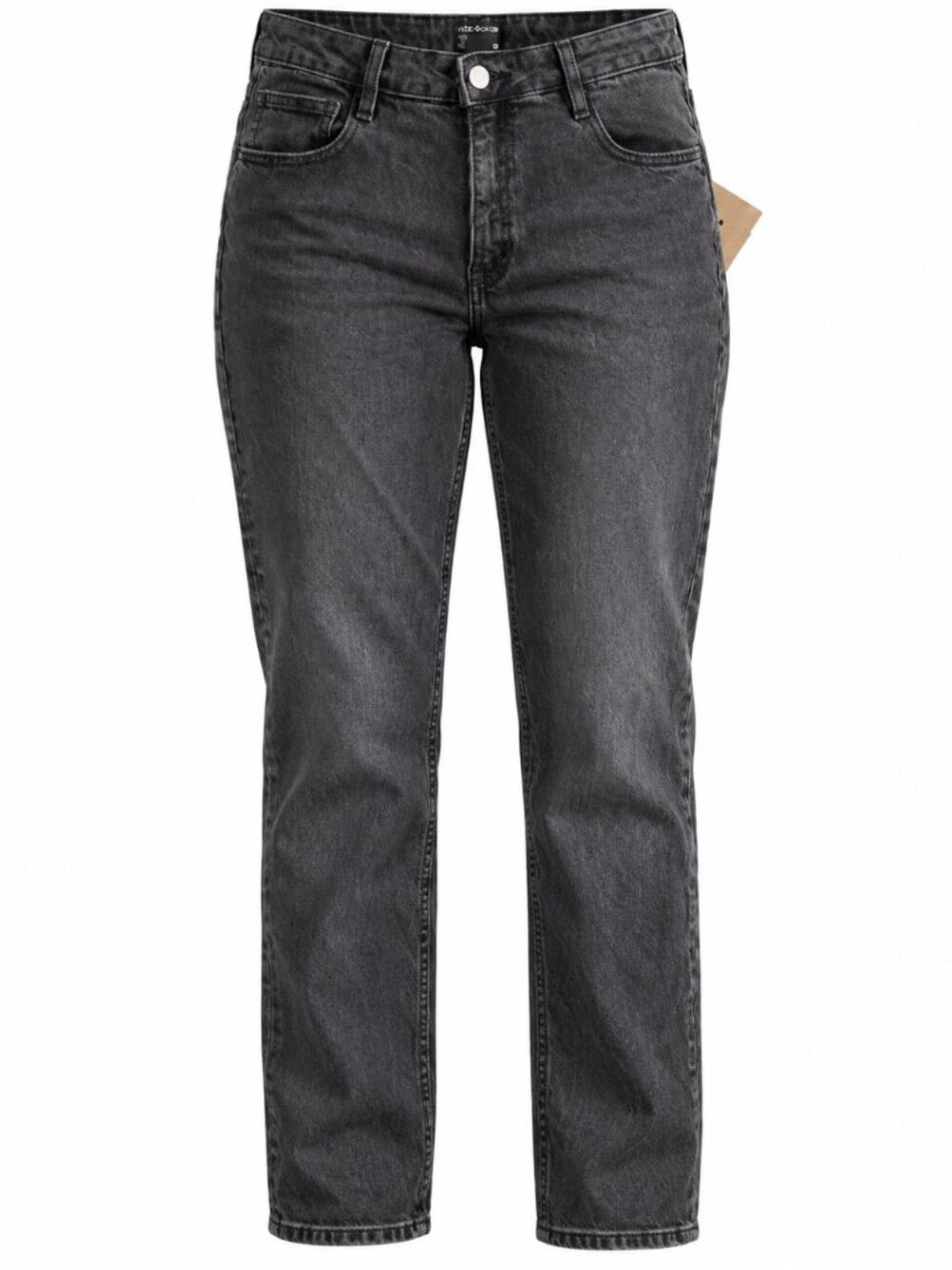 NWT Frank And Oak Cyndi Washed Black Straight Leg Jeans Size 30